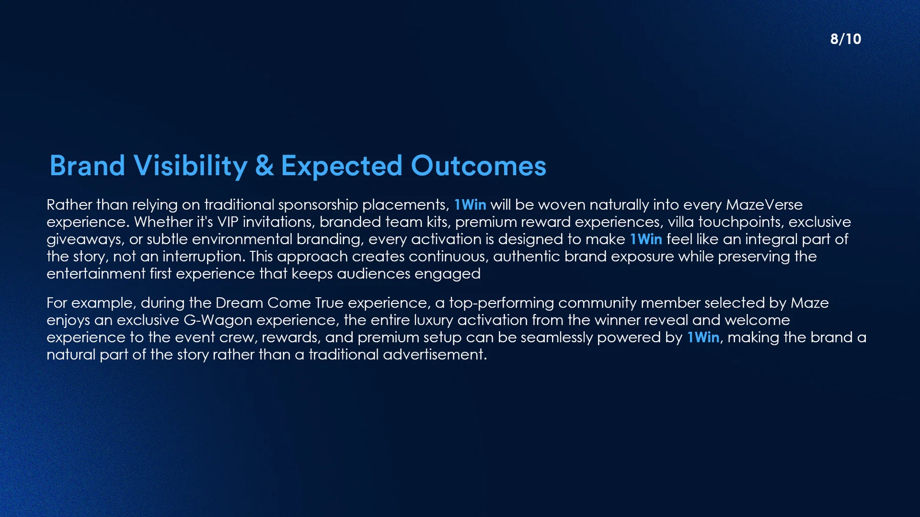 Brand visibility