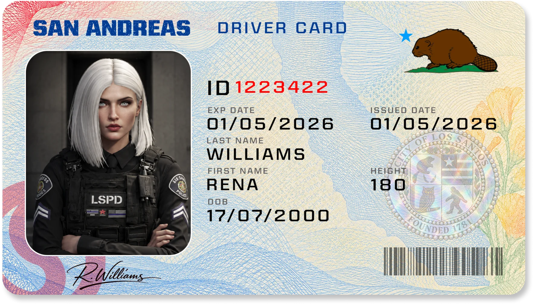 The driver card