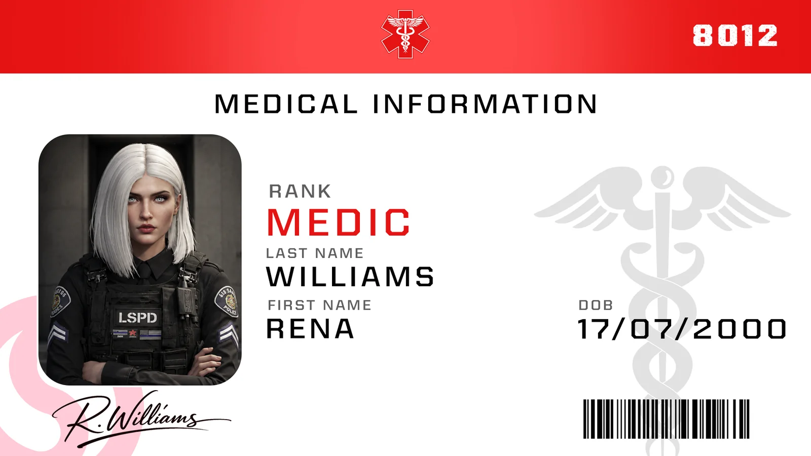 Medical, the card